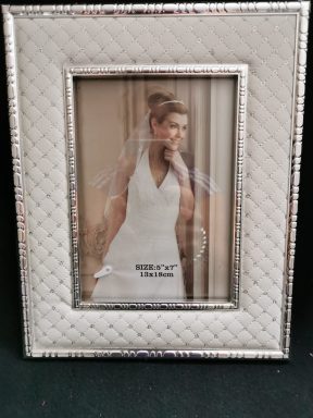 Fotolijst wit /zilver