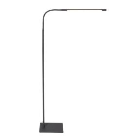 Zwarte leeslamp Serpent met dimmer en flexsibele arm