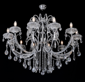 Kroonluchter 12 lichts chroom