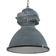 Grijze industriële hanglamp Densi 7779GR Ø47 cm