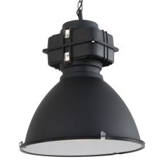 Zwarte industriële hanglamp Densi 7779ZW Ø47 cm