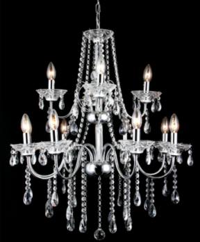 Kroonluchter 12 lichts chroom 5160/12