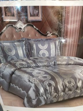 Versace style sprei grijs/zilver 230 x250 cm