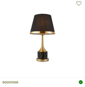 Tafellamp zwart /goud