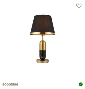 Tafellamp marmer goud /zwart