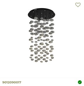 Hanglamp led met glas zwart