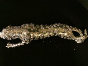 Panter bling bling zilver 50 cm