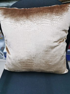 Kussenhoes croco print goud