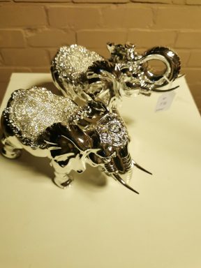 Set olifanten zilver