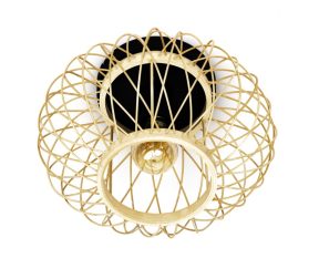 Plafondlamp Rattan Norah 30 cm