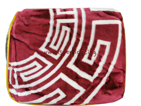 Fleece deken 1 pers Versace stijl rood /wit