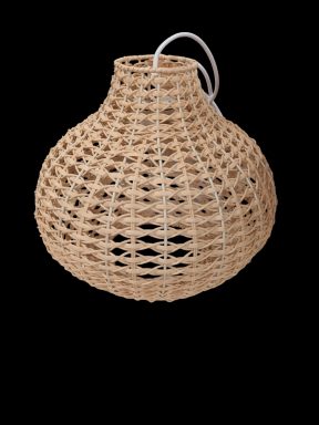 Rotan hanglamp rond