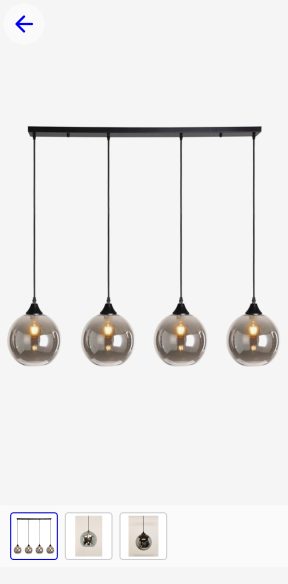 Hanglamp Smoke 4 lichts