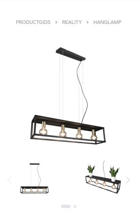 Hanglamp Vito 30194032 zwart met plateau