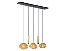 Hanglamp wolk amber incl koker met 2 x gu10 led