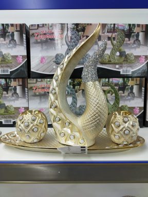 Decoratie set 4 delig goud 180911