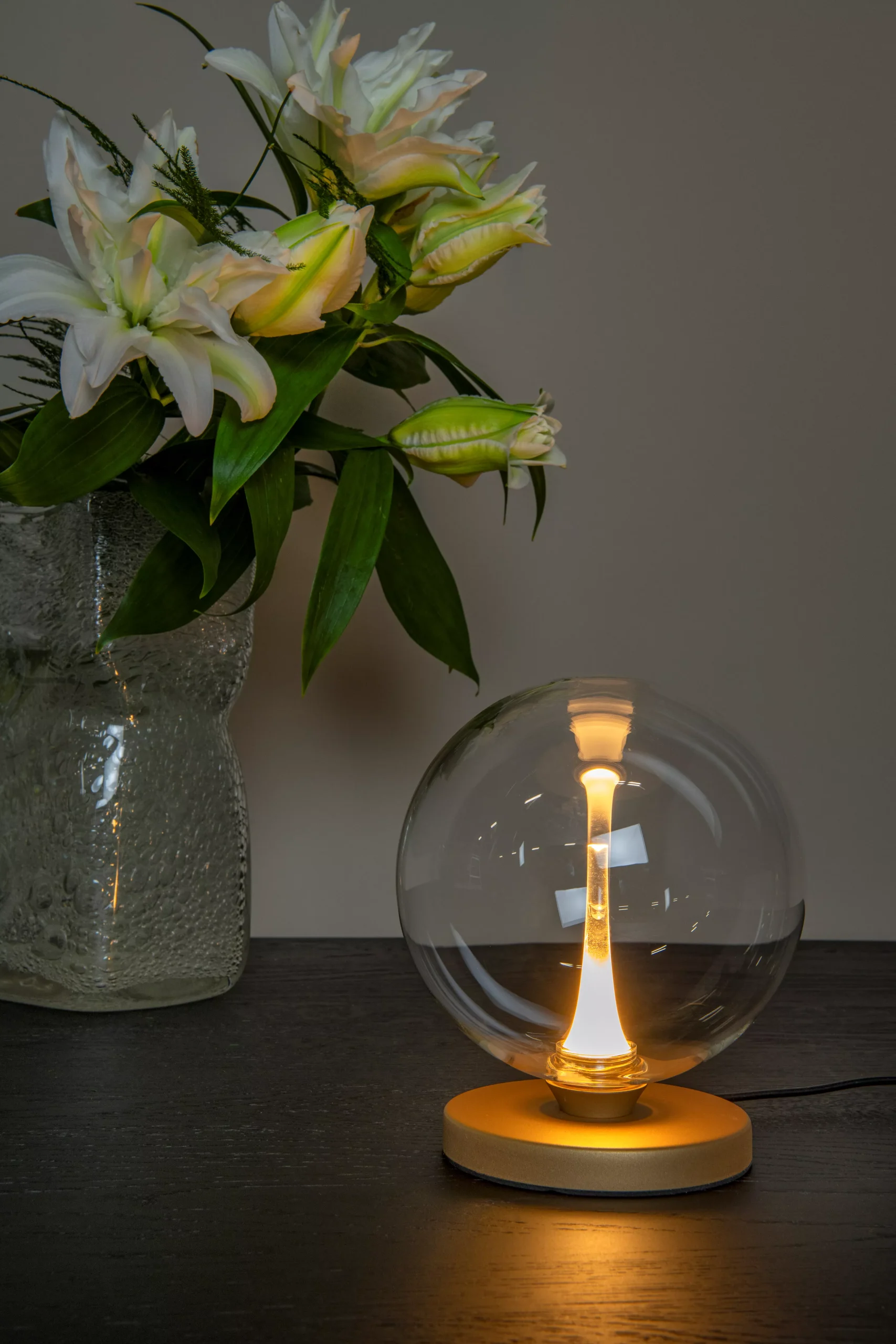 Lucide Gisela Transparant glas tafellamp - Afbeelding 2