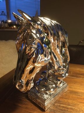 Paarden hoofd zilver
