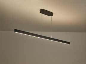 Led hanglamp zwart 120 cm lang