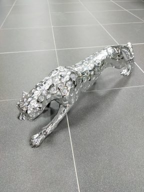 Leopard zilver 75 cm