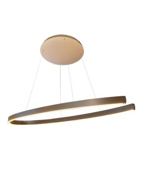 Hanglamp led ovaal 120 cm antiek brons