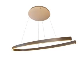 Hanglamp led ovaal 140-55 antiek brons