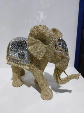 Olifant goud met spiegeltjes