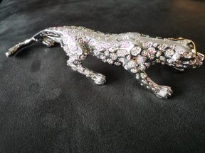 Panter bling bling zilver