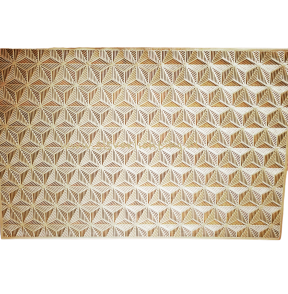 Placemet goud rechthoek