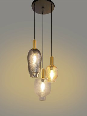 Hanglamp Rain 3 lichts rond