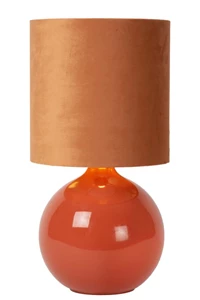 Lucide ESTERAD - Tafellamp - Ø 24 cm - 1xE14 - Oranje