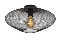 Lucide MESH - Plafonnière - Ø 45 cm - 1xE27 - Zwart