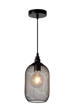 Lucide MESH - Hanglamp - Ø 28 cm - 1xE27 - Zwart