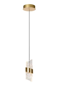Hanglamp - Ø 13 cm - LED - 1x9W 2700K - Mat Goud / Messing