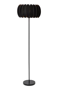 Lucide SPENCER - Vloerlamp - Ø 40 cm - 1xE27 - Zwart
