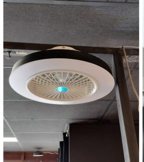Plafond ventilator incl verlichting en afstandsbediening zwart