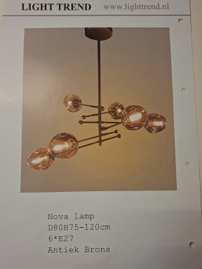 Nova hanglamp antiek brons