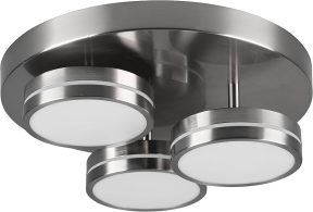Plafondlamp Trio Franklin nikkel rond