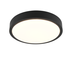 Plafondlamp Trio Iseo Led zwart Ø 40 cm