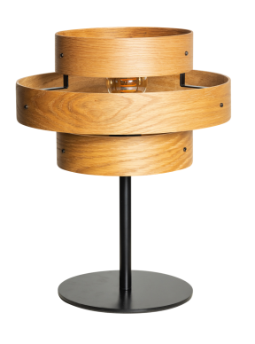 Oaknut Tafellamp 1x E27 3 Rings Hout