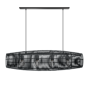 ETH Cocoon hanglamp 4 x E27 zwart