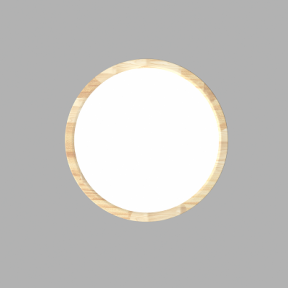 ETH Ruby Led plafonniere rond hout
