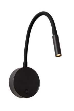 Lucide Asja dimbaar wandlamp zwart