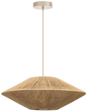 ETH Milou Hanglamp Zand 65cm Incl Creme pendel 3 meter