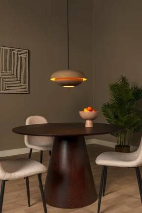 Lucide YOUNES - Hanglamp - Ø 40 cm - 1xE27 - Taupe