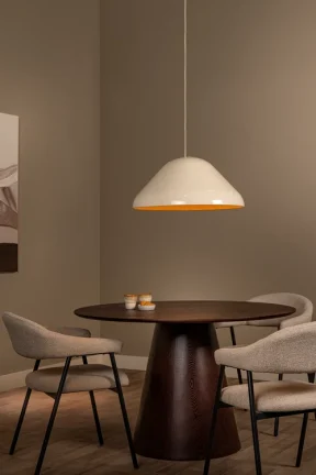 Lucide ANDRES - Hanglamp - Ø 56 cm - 1xE27 - Beige