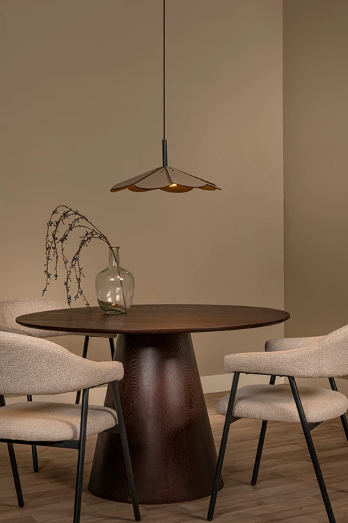 Lucide BLOMSTER - Hanglamp - Ø 47 cm - LED Dimb. - 1x9W 2700K - Taupe