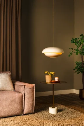 Lucide YOUNES - Hanglamp - Ø 40 cm - 1xE27 - Beige