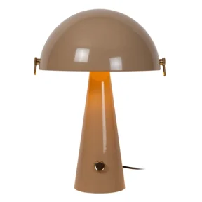 Lucide BARONE - Tafellamp - Ø 38 cm -Taupe