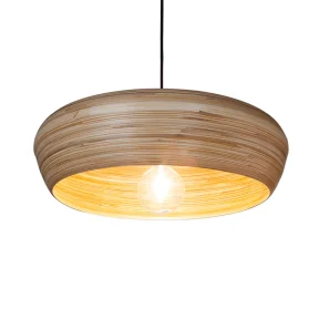 Bamboe hanglamp 'UFO'